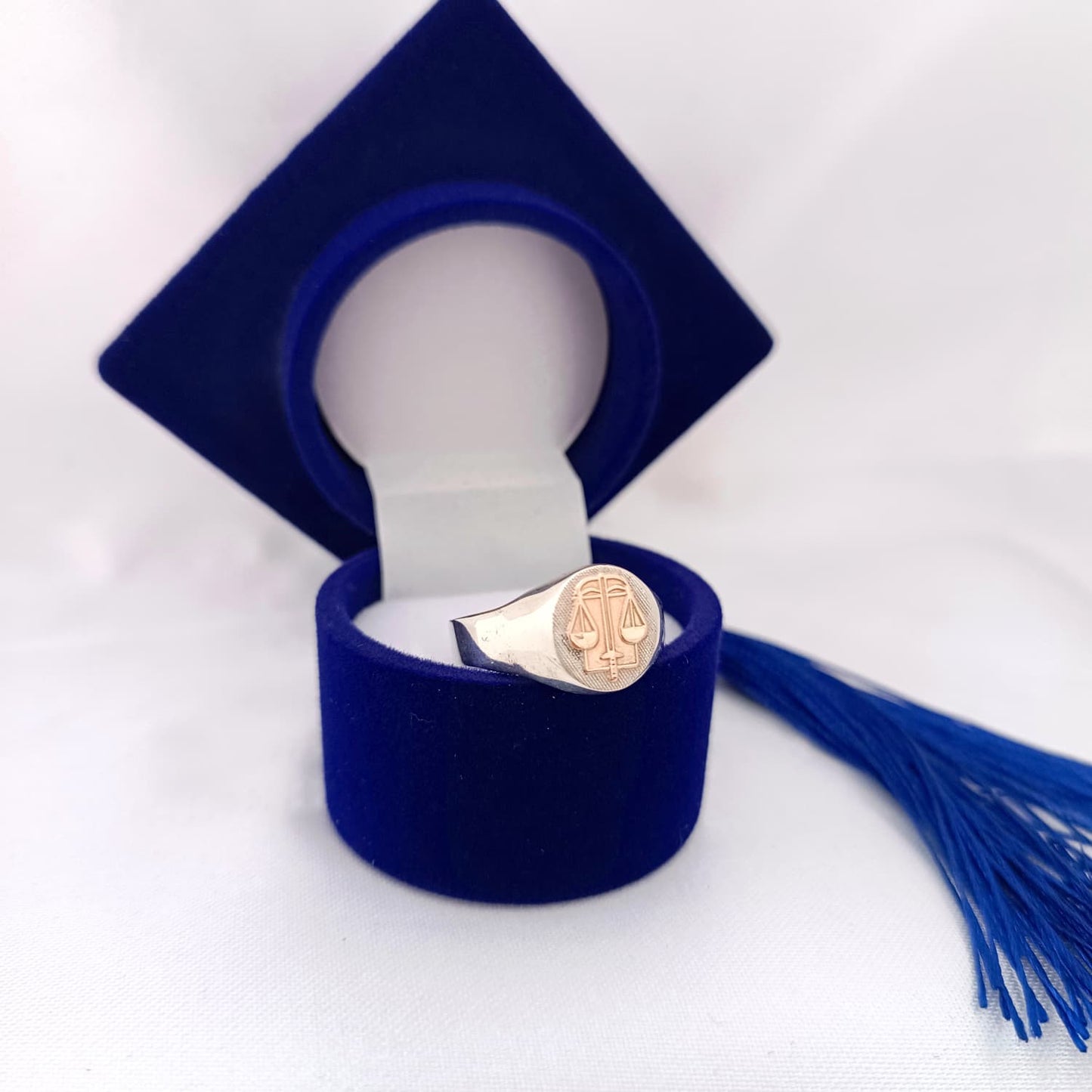 Anillos Profesión Abogacía Logo Clásico