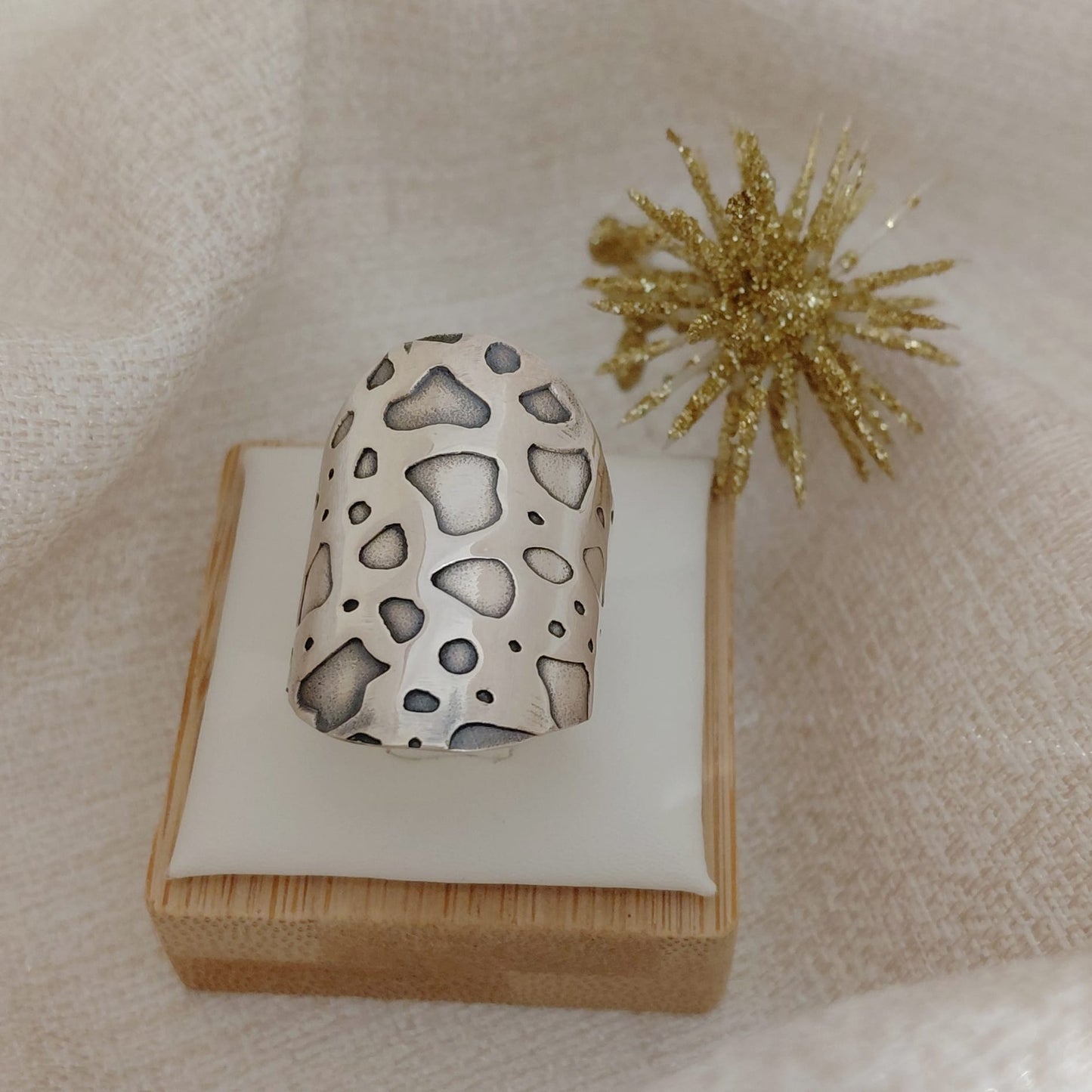 Anillos Texturado Animal Print