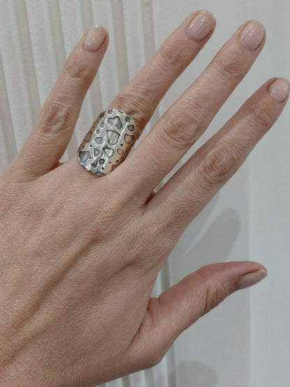 Anillos Texturado Animal Print