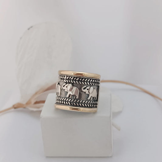 Anillo en Plata y Doublé