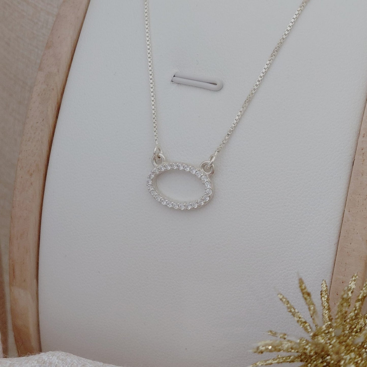Conjunto de Cadena con Dije de Circonias