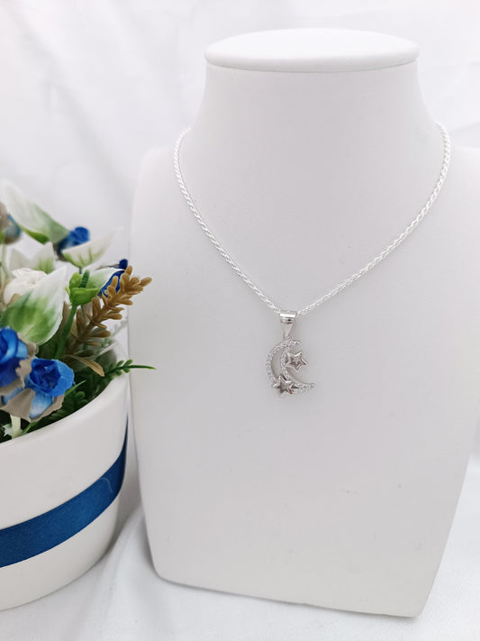 Dije Media Luna con Estrellas