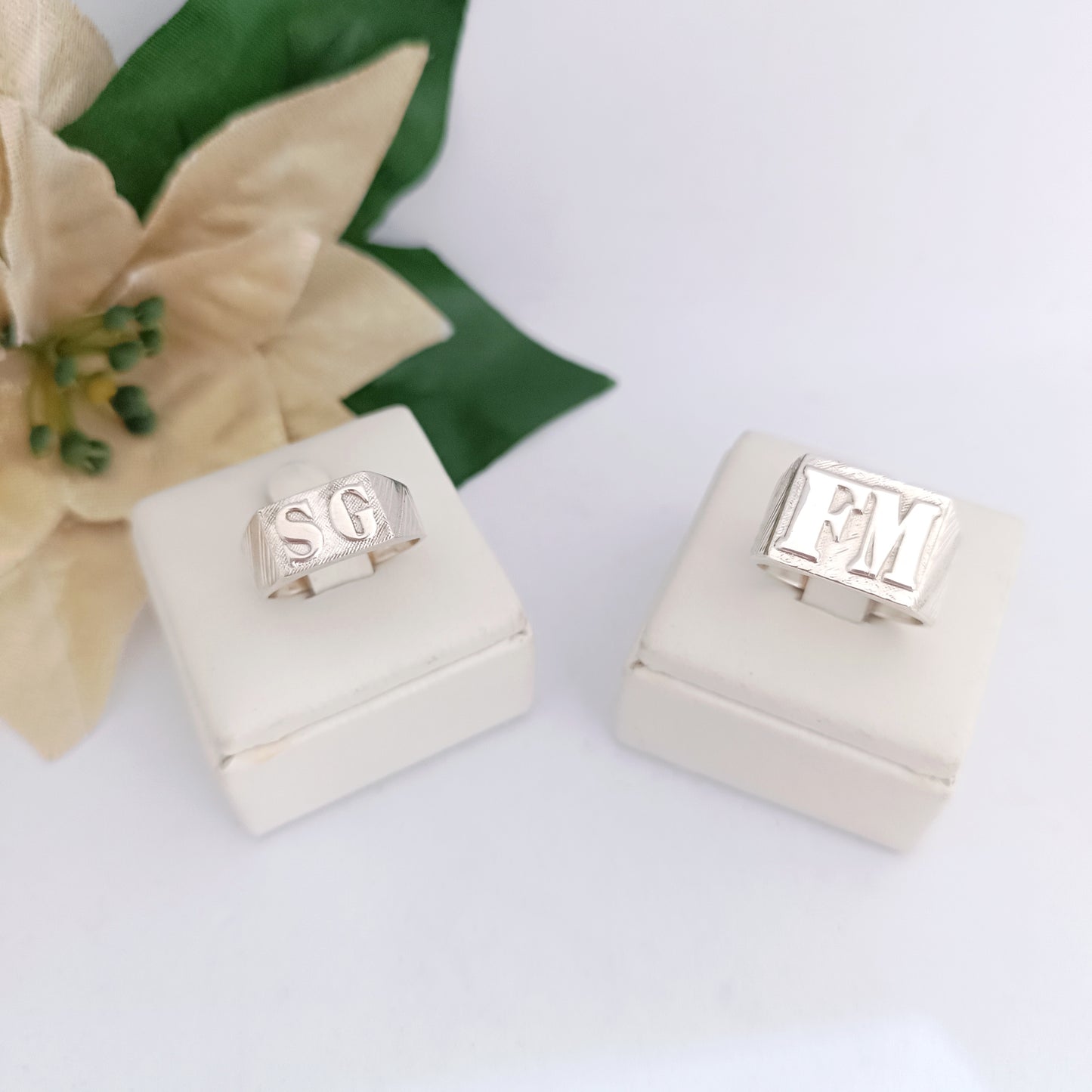 Anillos Iniciales Plata