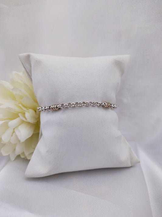 Pulsera Rolo con Oro