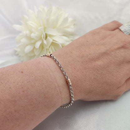 Pulsera Rolo con Oro