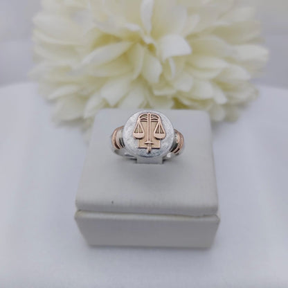 Anillos Profesión Abogacía Logo Clásico