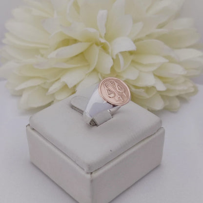 Anillos Profesión Abogacía Logo Clásico