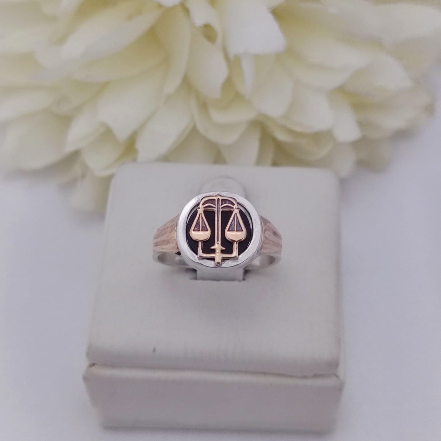 Anillos Profesión Abogacía Logo Clásico