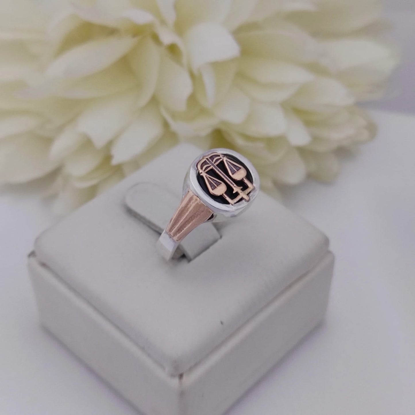 Anillos Profesión Abogacía Logo Clásico