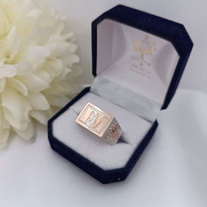 Anillo Iniciales Caballero