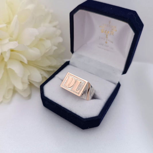 Anillo Iniciales Caballero