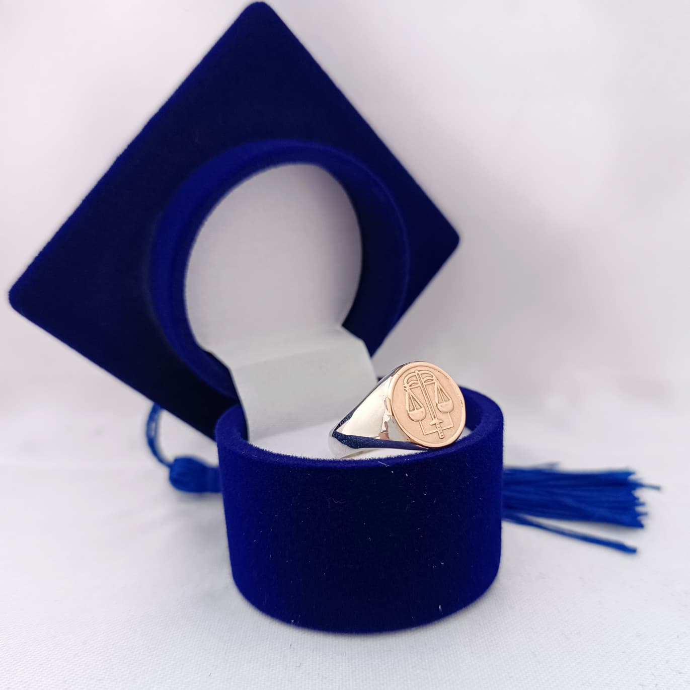 Anillos Profesión Abogacía Logo Clásico