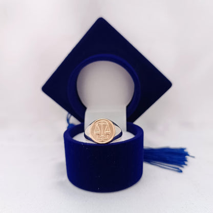 Anillos Profesión Abogacía Logo Clásico
