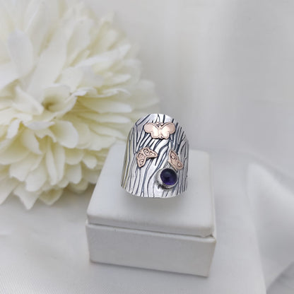 Anillos Texturados con Piedras