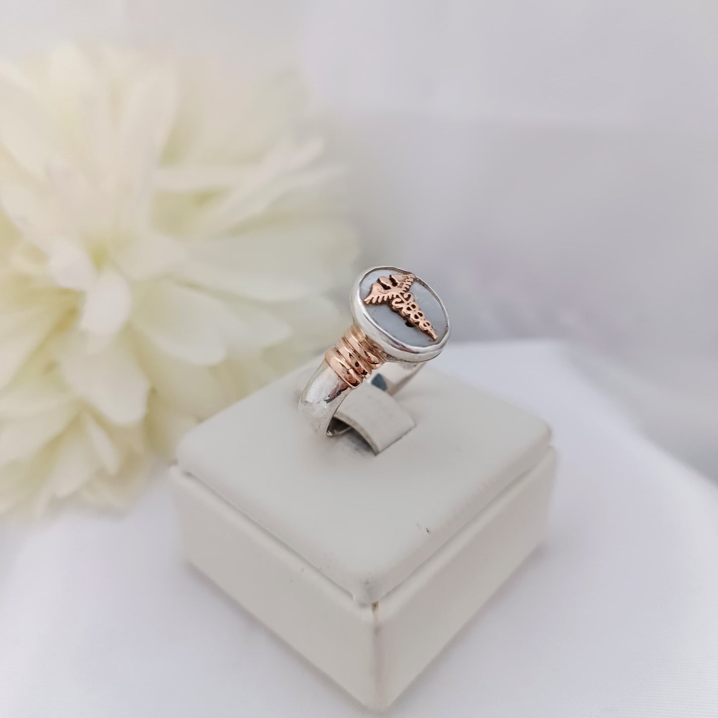 Anillos Profesión Medicina con Nácar