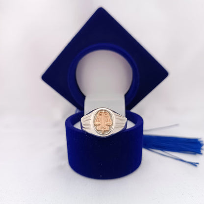 Anillos Profesión Abogacía Logo Clásico