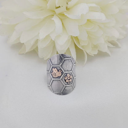 Anillos Texturados con Piedras