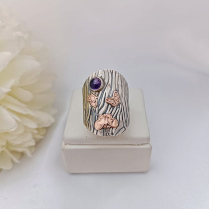 Anillos Texturados con Piedras