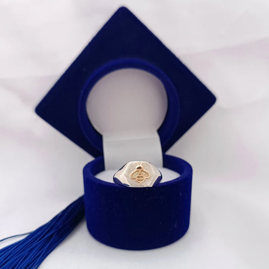 Anillos Profesión Maestra Logo Moderno