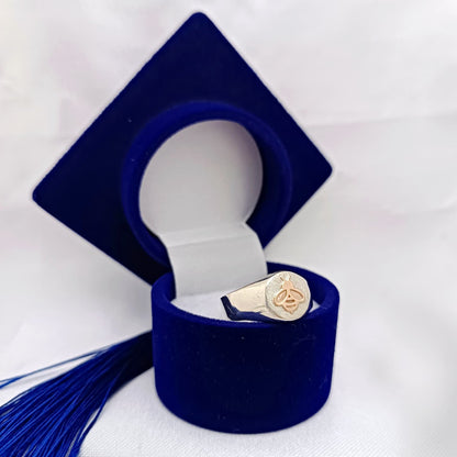 Anillos Profesión Maestra Logo Moderno