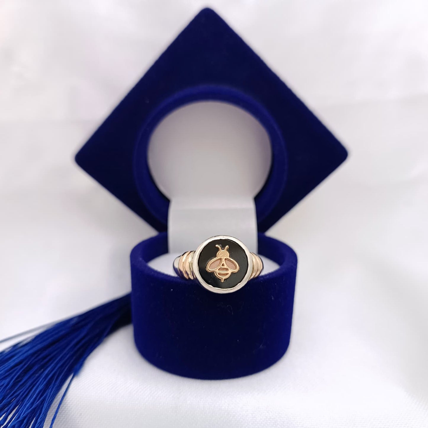 Anillos Profesión Maestra Logo Moderno