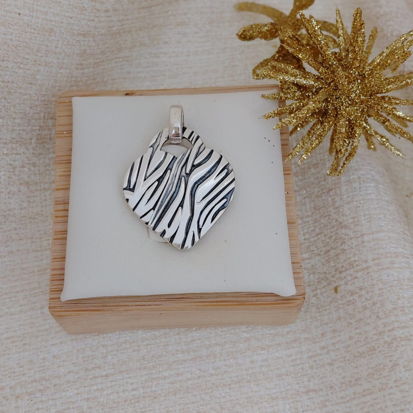 Dijes Corazón Animal Print
