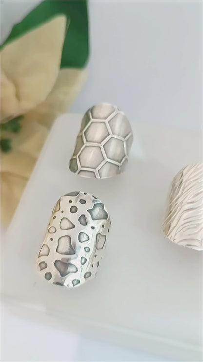 Anillos Texturado Animal Print